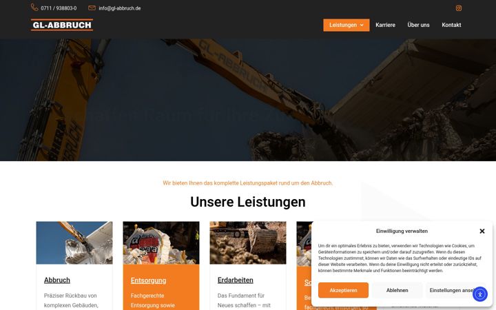 Screenshot of gl-abbruch.de