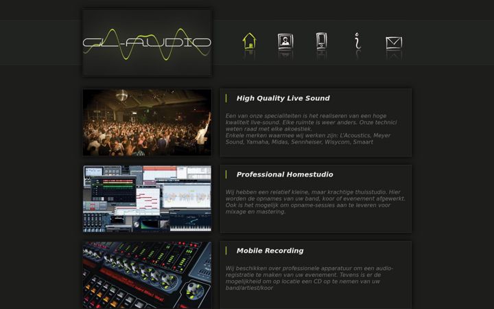 Screenshot of gl-audio.nl