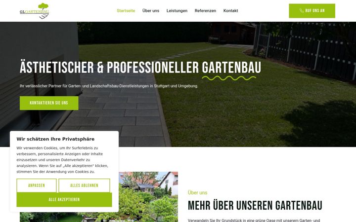 Screenshot of gl-gartenbau.de