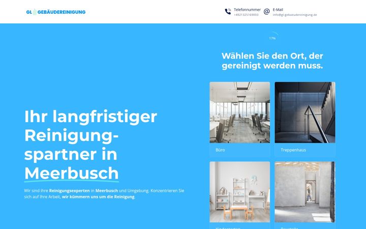 Screenshot of gl-gebaeudereinigung.de