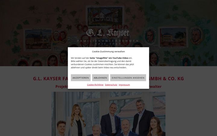 Screenshot of gl-kayser.com