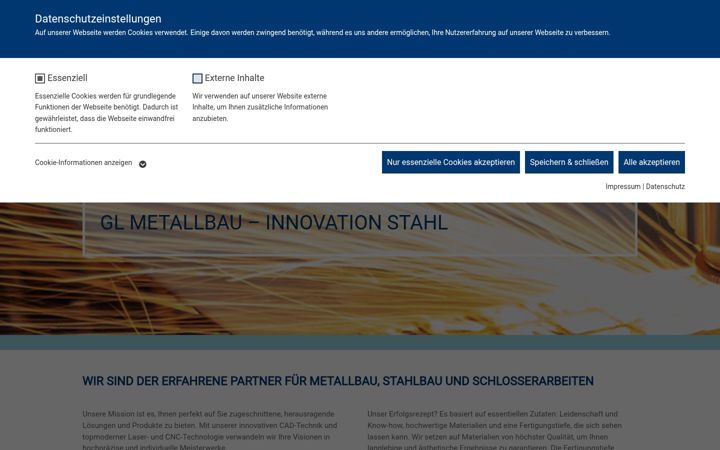 Screenshot of gl-metallbau.de