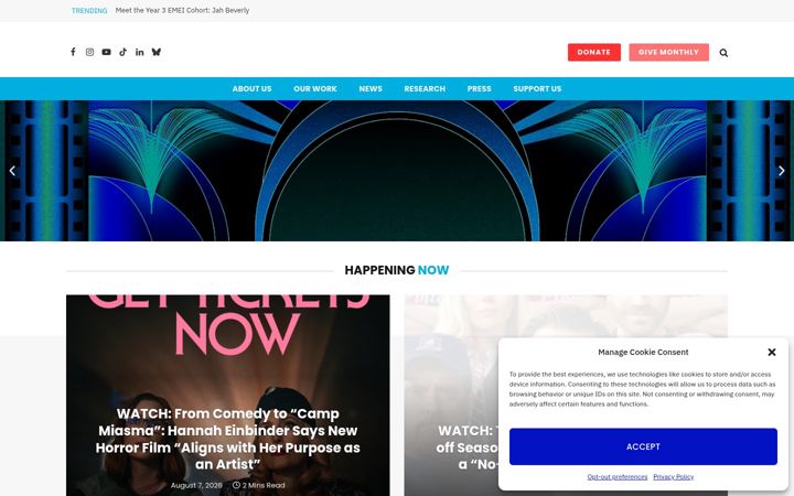 Screenshot of glaad.org