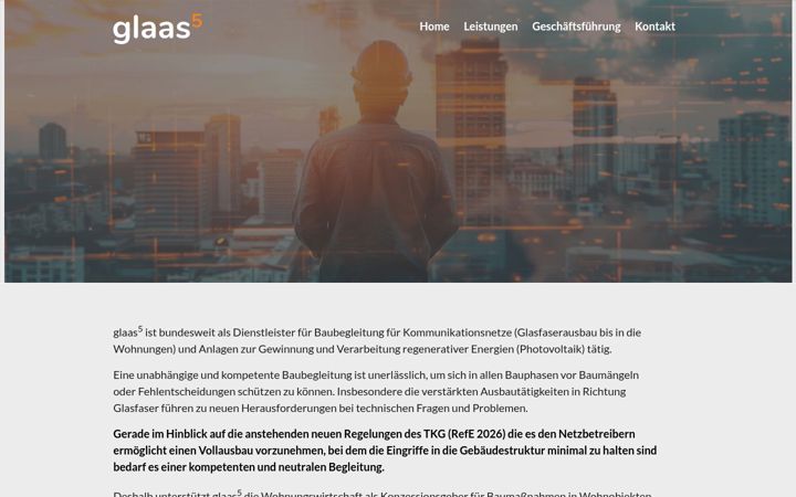 Screenshot of glaas5.de