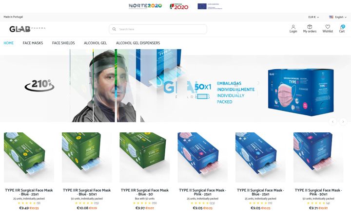Screenshot of glabpharma.com