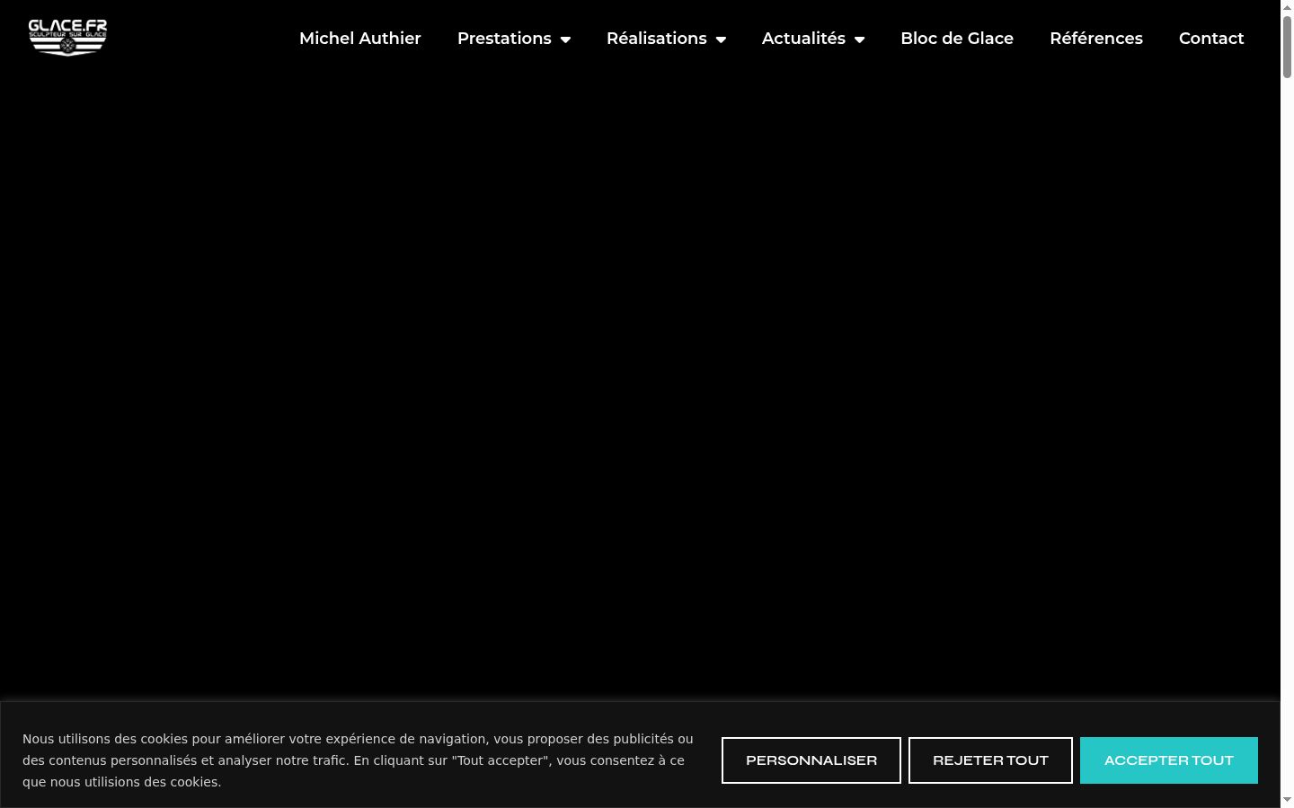 Screenshot des Einwilligungsbanners vor jeglicher Interaktion