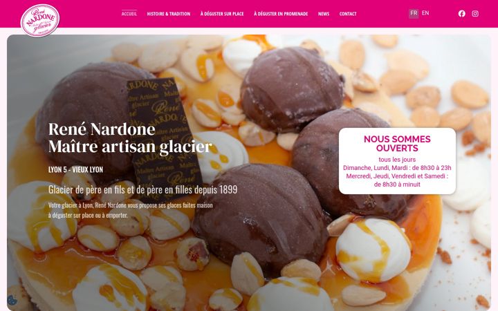Screenshot of glaciernardone.com