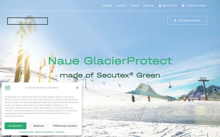 Screenshot of glacierprotect.com