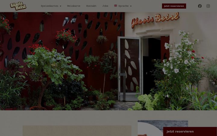 Screenshot of glacisbeisl.at