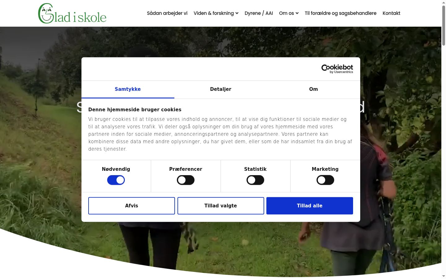 Sutikimo reklamjuostės, rodytos prieš bet kokią sąveiką, ekrano kopija