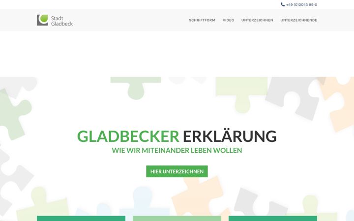 Képernyőkép: gladbecker-erklaerung.de