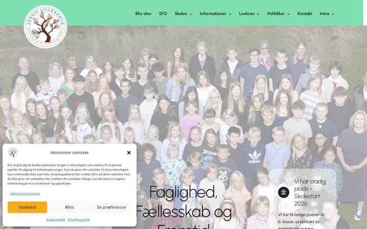 Screenshot of gladeelever.dk