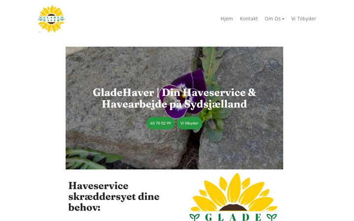 Zrzut ekranu gladehaver.dk