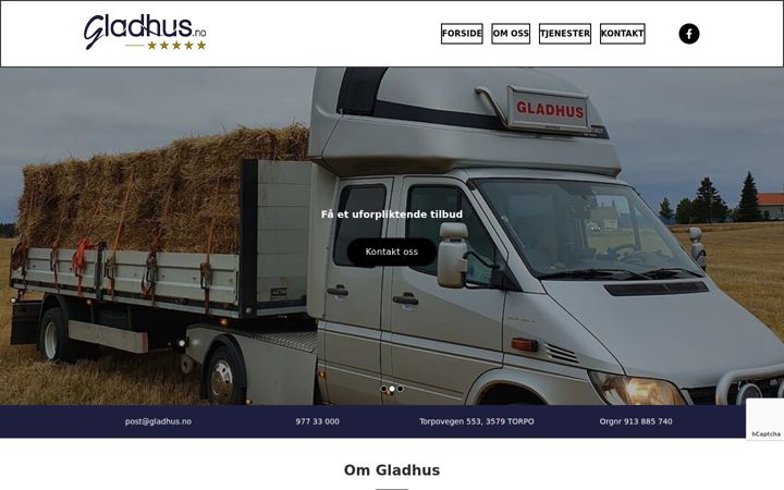 Screenshot of gladhus.no