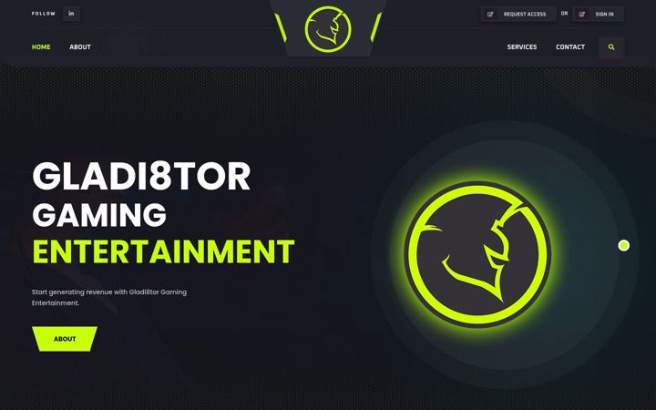 Screenshot of gladi8tor.com