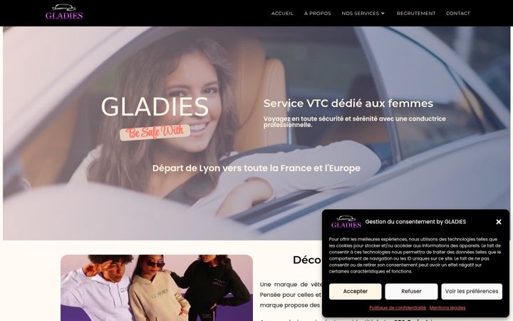 Screenshot of gladies.fr