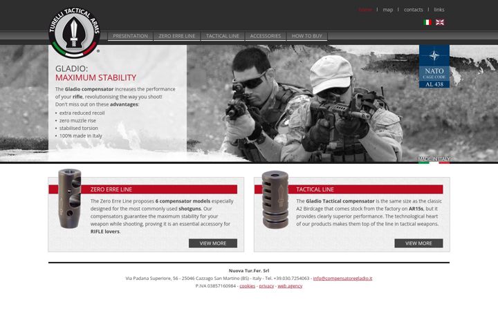 Screenshot of gladiocomp.com