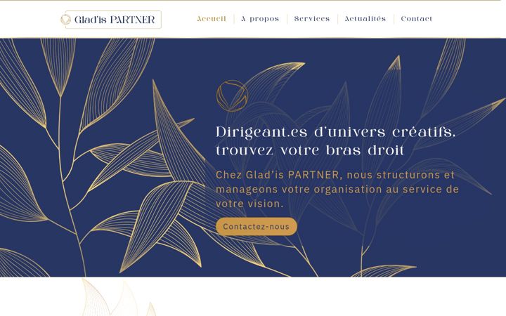 Screenshot of gladis-partner.fr