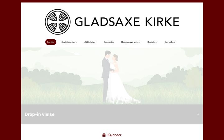 Screenshot of gladsaxekirke.dk