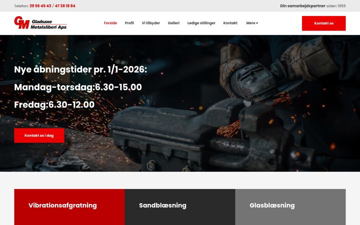 Screenshot of gladsaxemetal.dk