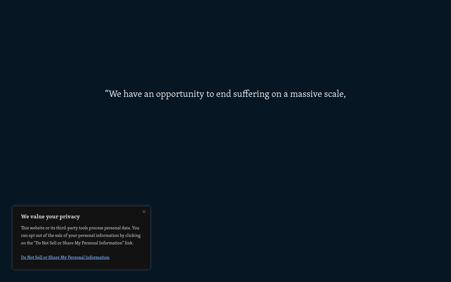 Screenshot tal-banner tal-kunsens muri qabel kwalunkwe interazzjoni