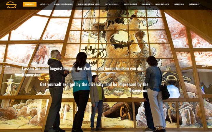 Screenshot of glaeserne-scheune.de