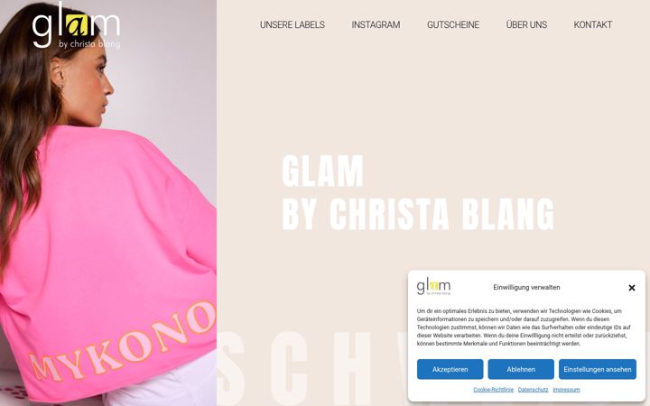 Screenshot of glam-byblang.de