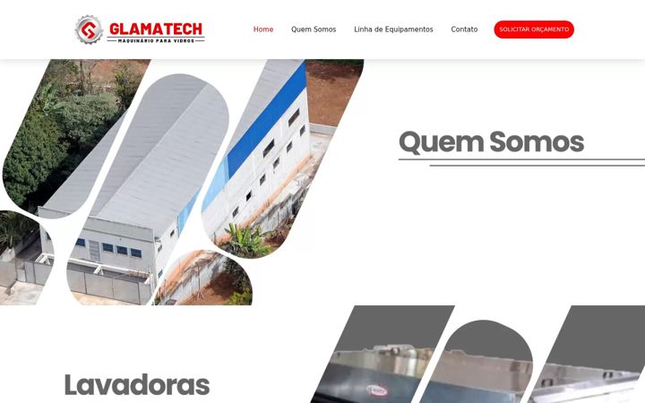 Screenshot of glamatec.com.br