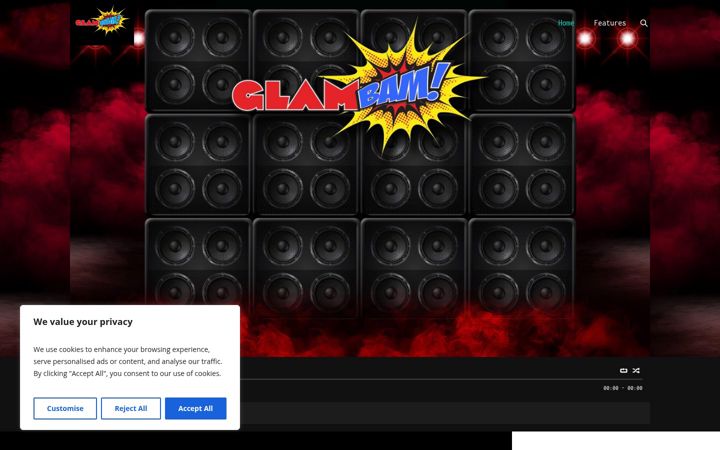 Screenshot of glambam.co.uk