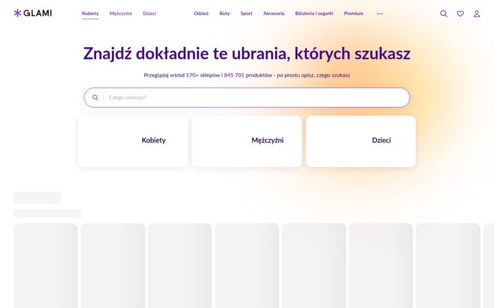 Screenshot of glami.pl