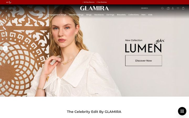 Skärmbild av glamira.sg