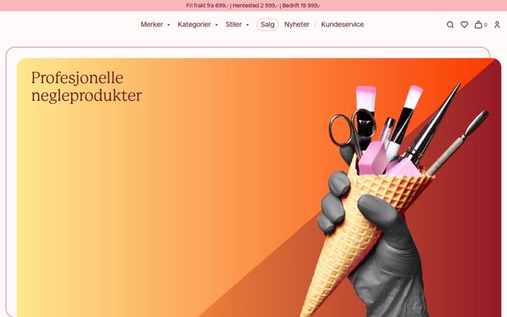 Screenshot of glamit.no