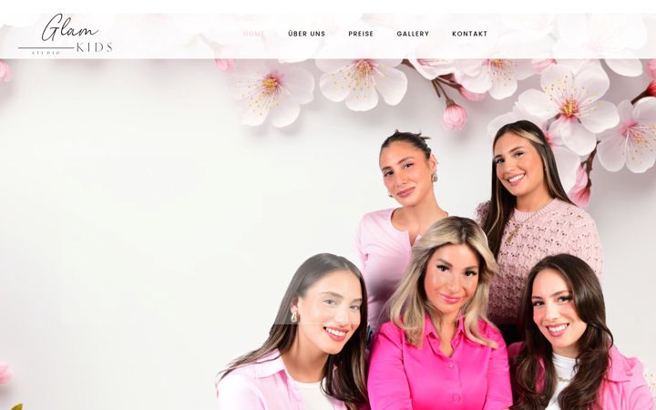Screenshot of glamkidsstudio.de