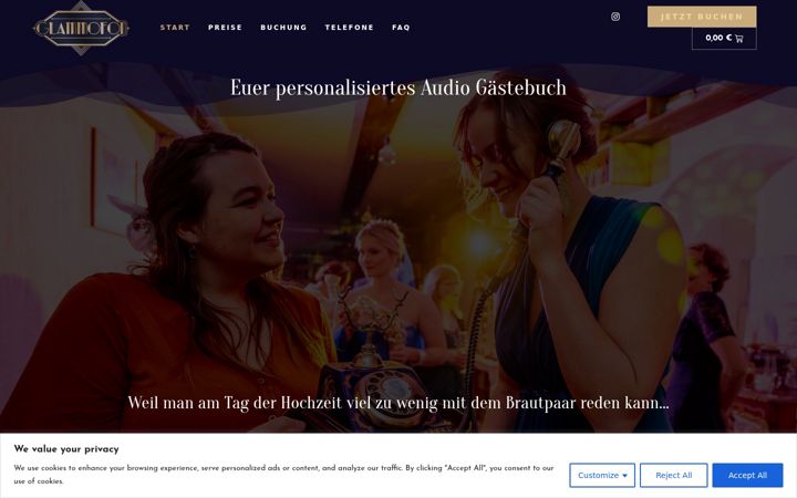 Screenshot of glammofon.de