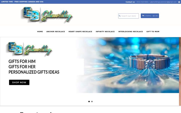 Screenshot of glamorbling.com