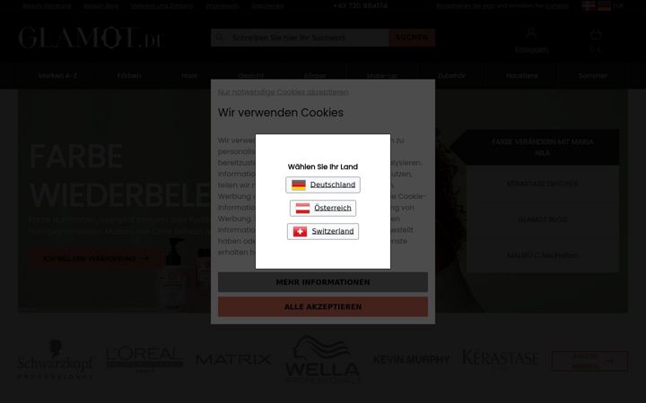 Screenshot of glamot.de