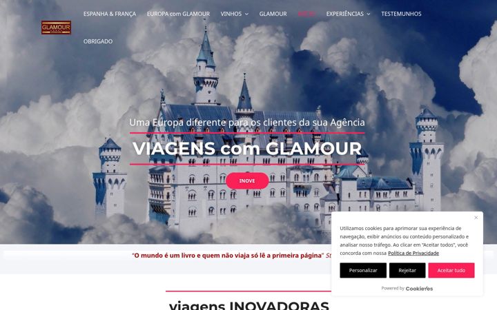 Screenshot of glamour-destination.com
