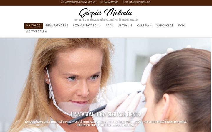 Screenshot of glamourart.hu