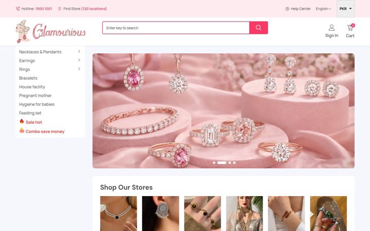 Екранна снимка на glamourious.com