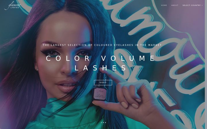 Screenshot of glamourlashes.cz