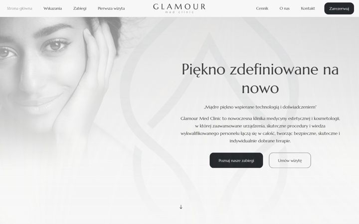 Screenshot of glamourmedclinic.pl