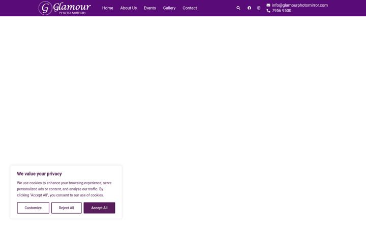 Screenshot of glamourphotomirror.com
