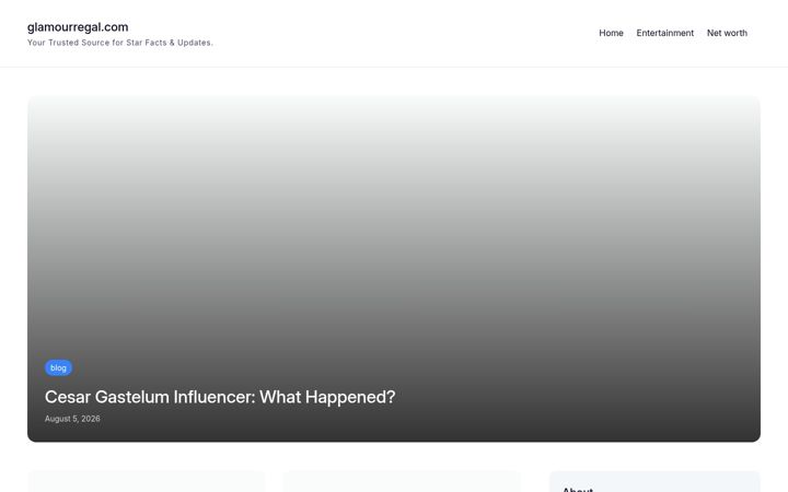 Screenshot of glamourregal.com