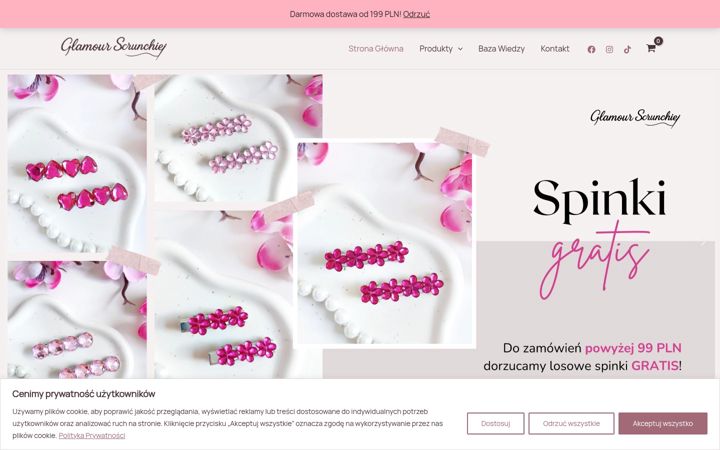 Screenshot of glamourscrunchie.pl