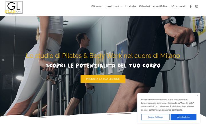 Screenshot of glampilates.it