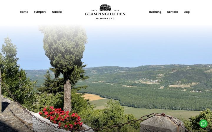 Screenshot of glampinghelden.de