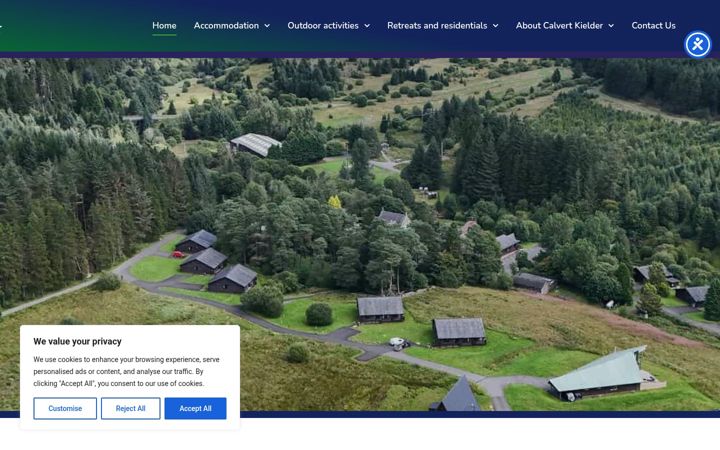 Screenshot of glampingnorth.co.uk