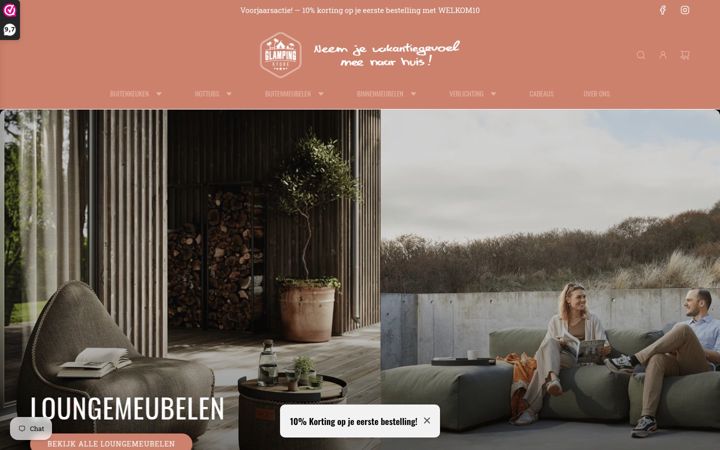 Screenshot of glampingstore.nl