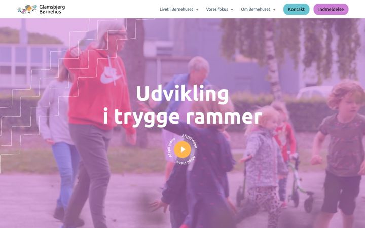 Screenshot of glamsbjergboernehus.dk