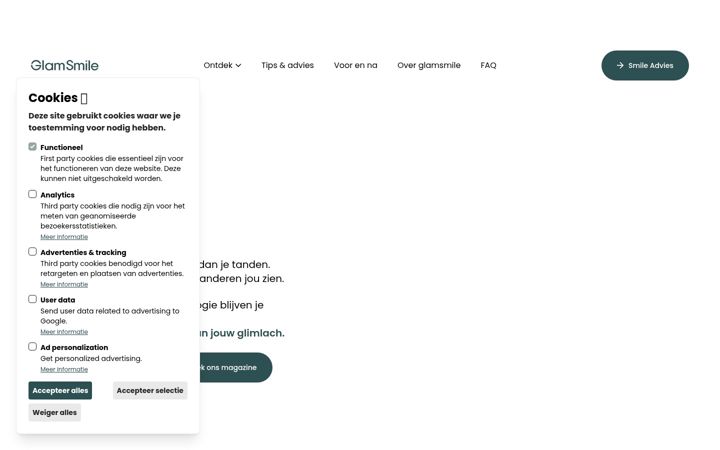 Screenshot of glamsmile.be
